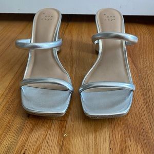 Block Heel silver VGUC